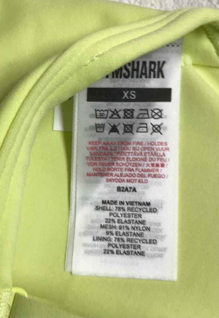 Gymshark Yellow Ruched Sports Bra CrissCrossed Back Padded Sz XS NEW