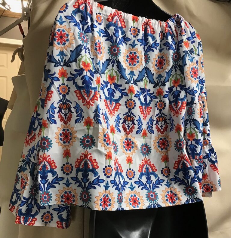 C+D+M Multicolor Blouse Woman's One Size NEW