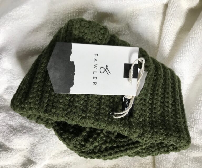 Fawler FW-FEE Green Knit Ribbed Cap One Size NEW