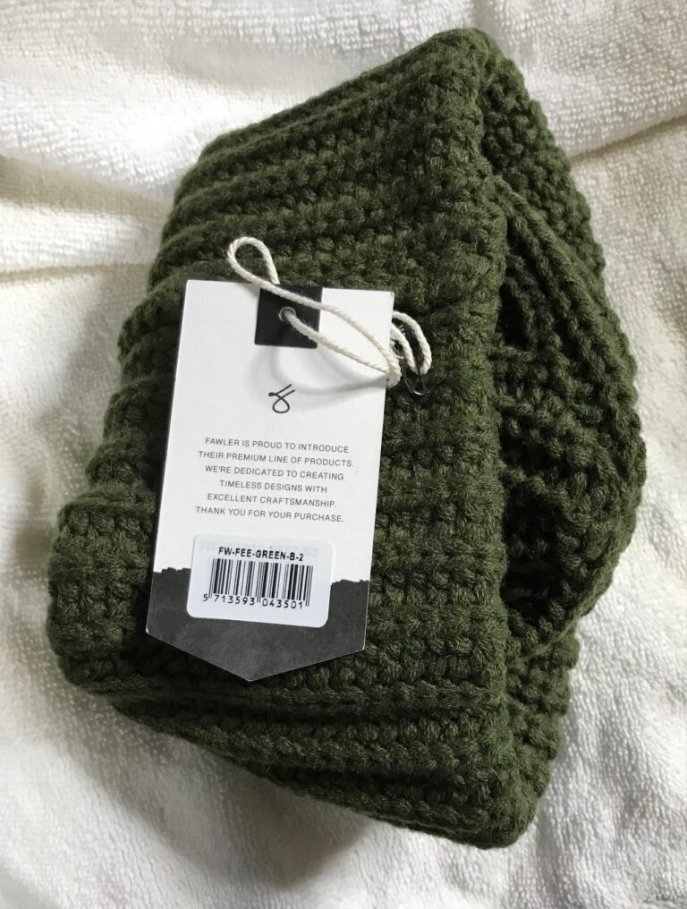 Fawler FW-FEE Green Knit Ribbed Cap One Size NEW