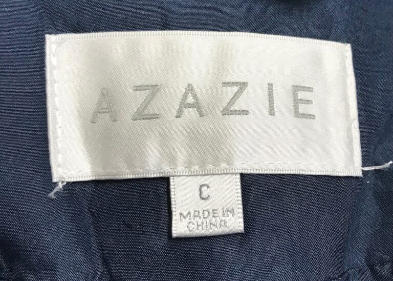 Azazie Amy Dark Navy Formal Dress Long Size C NEW Tag