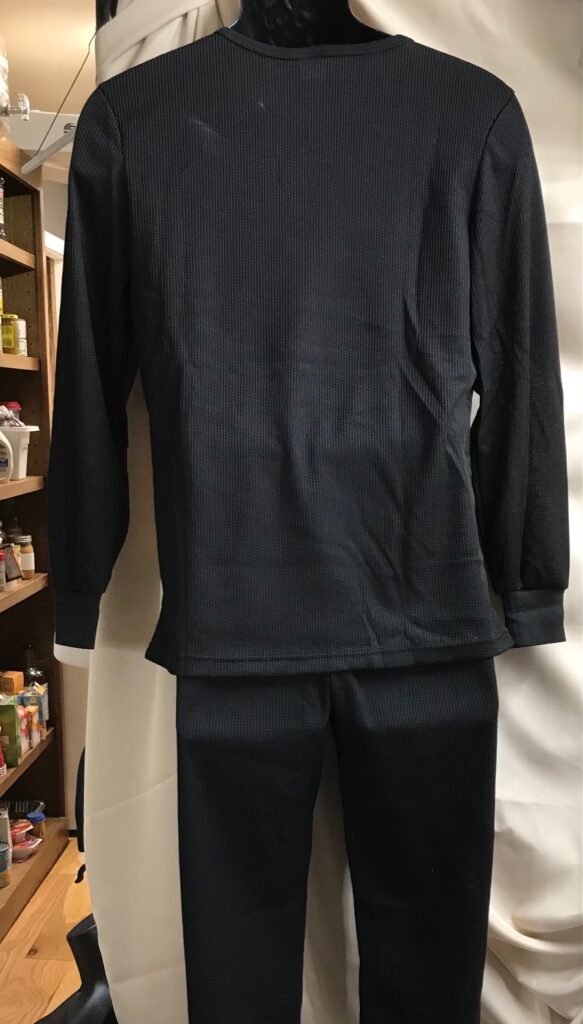 Thermal 2 Pc Set Top & Pants Black Womens Sz XL NEW