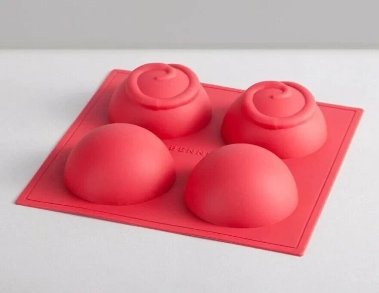 4 Modern Bliss Hot Chocolate Bomb Maker Red Swirl Silicone Mold Makes 2" Spheres - Image 4