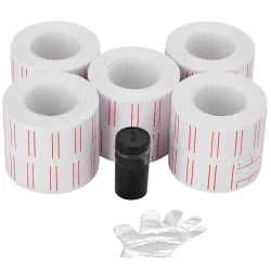 5 Boxes White Price Gun Label Refills