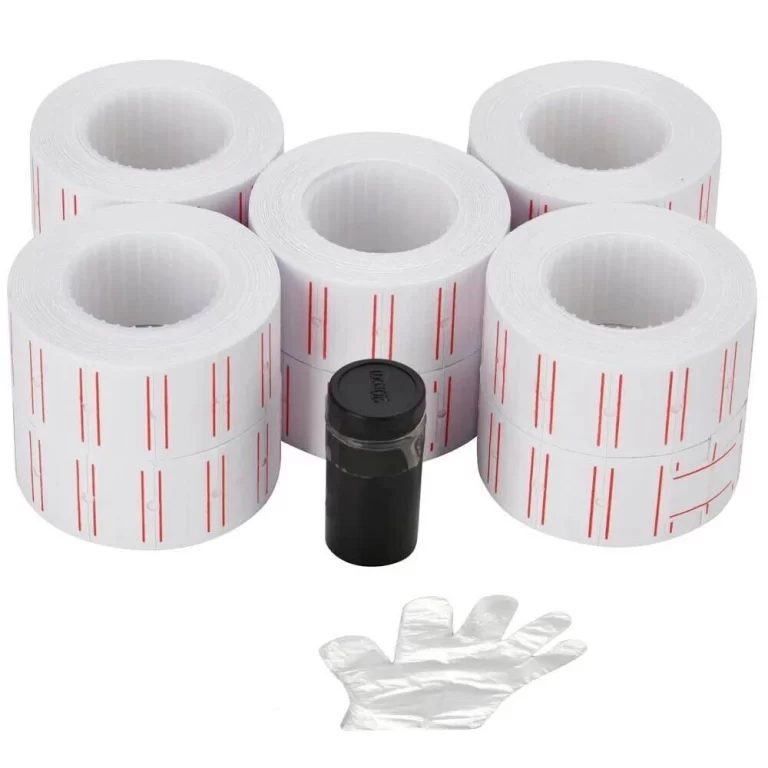 5 Boxes White Price Gun Label Refills