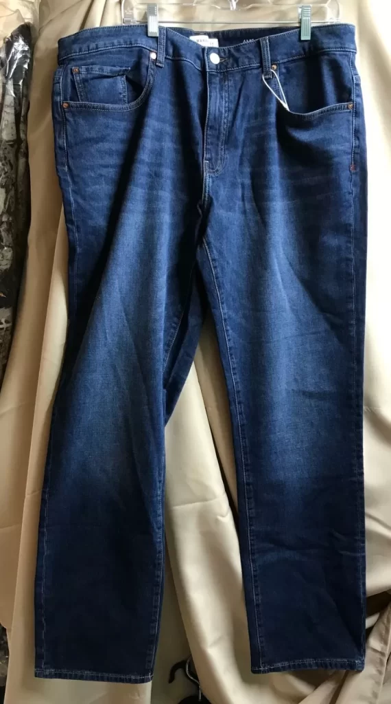 AMS Amsterdam Slim Warp+Weft Blue Jeans Sz 38/32 NEW - Image 4