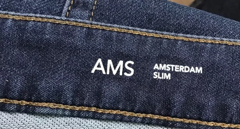 AMS Amsterdam Slim Warp+Weft Blue Jeans Sz 38/32 NEW - Image 11