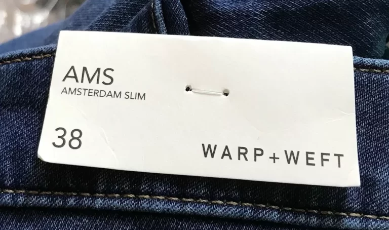 AMS Amsterdam Slim Warp+Weft Blue Jeans Sz 38/32 NEW - Image 12