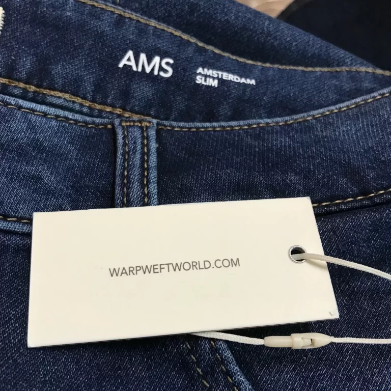 AMS Amsterdam Slim Warp+Weft Blue Jeans Sz 38/32 NEW - Image 7