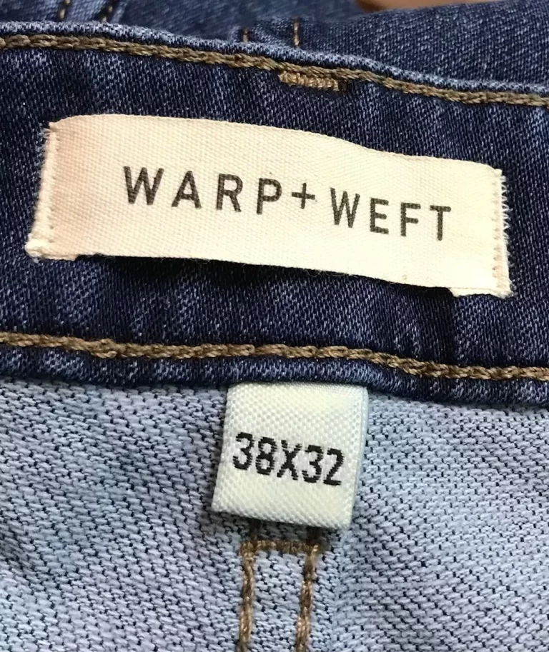 AMS Amsterdam Slim Warp+Weft Blue Jeans Sz 38/32 NEW - Image 10