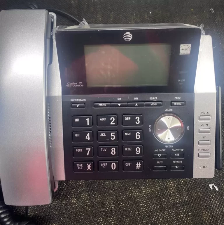 AT&T 2 Handset Corded Cordless Answering System w/ Call Block Big Button CL84215 - Image 5