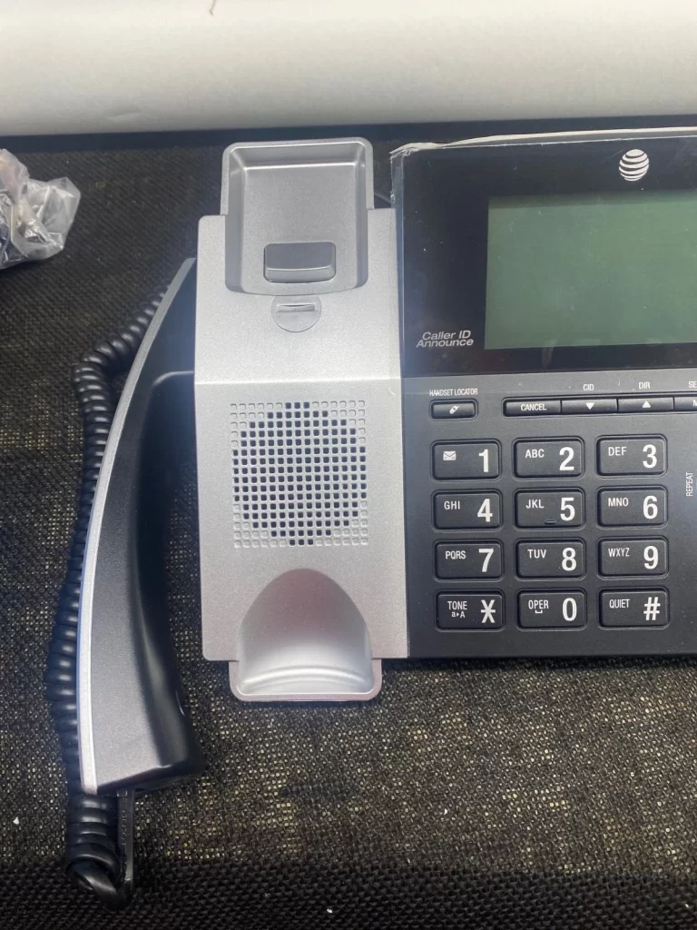 AT&T 2 Handset Corded Cordless Answering System w/ Call Block Big Button CL84215 - Image 6