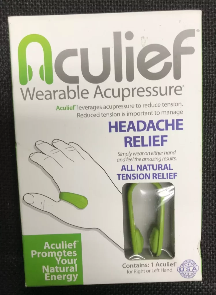 Aculief Wearable Acupressure Supports Headache Relief Choice of Green /Black NEW - Image 6