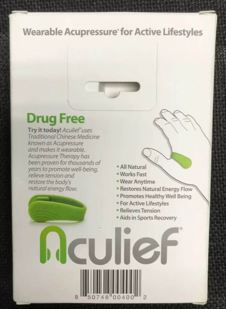 Aculief Wearable Acupressure Supports Headache Relief Choice of Green /Black NEW - Image 5