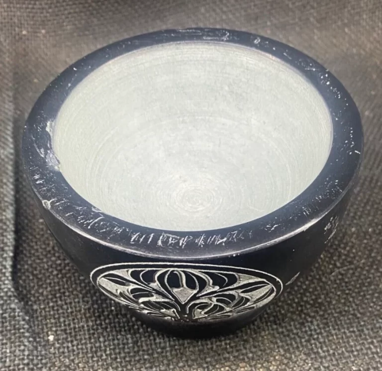 Apothecary Pharmacy Stoneware Mortar Bowl 4.5" Small Chips - Image 3