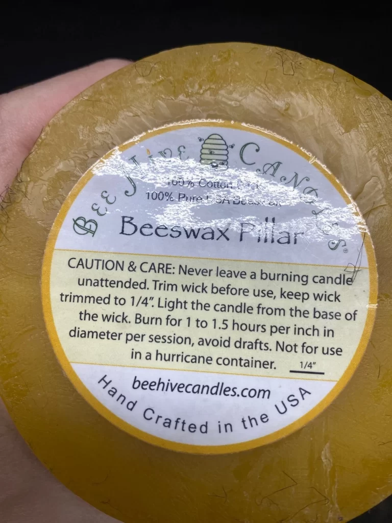 Bee Hive Candles Brand - Pillar Candles - NEW Set of 3 - Image 4