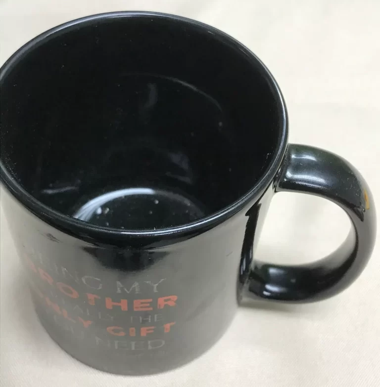 Black Coffee Mug Cup "Being My Brother is Really the Only Gift YouNeed" NEW - Image 4