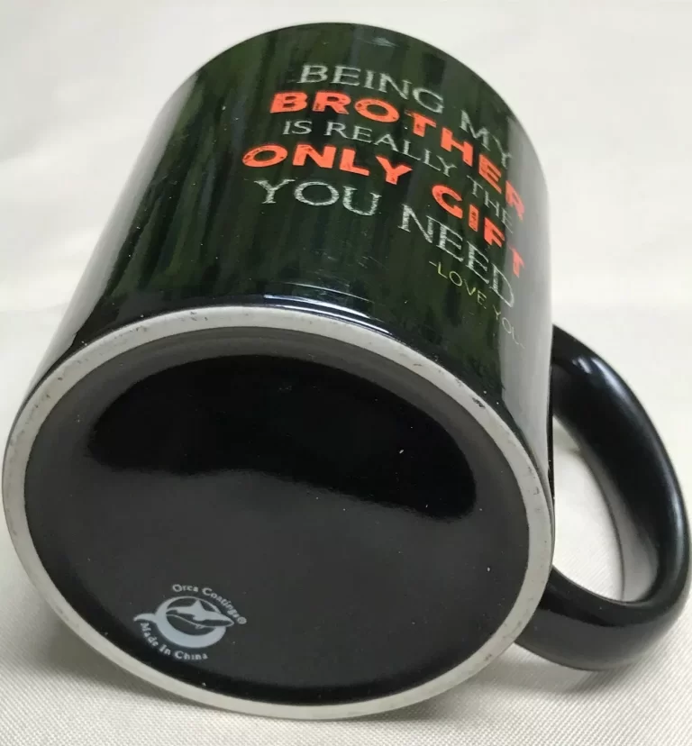 Black Coffee Mug Cup "Being My Brother is Really the Only Gift YouNeed" NEW - Image 5