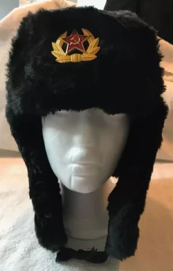 Black Hat Faux Fur Soviet