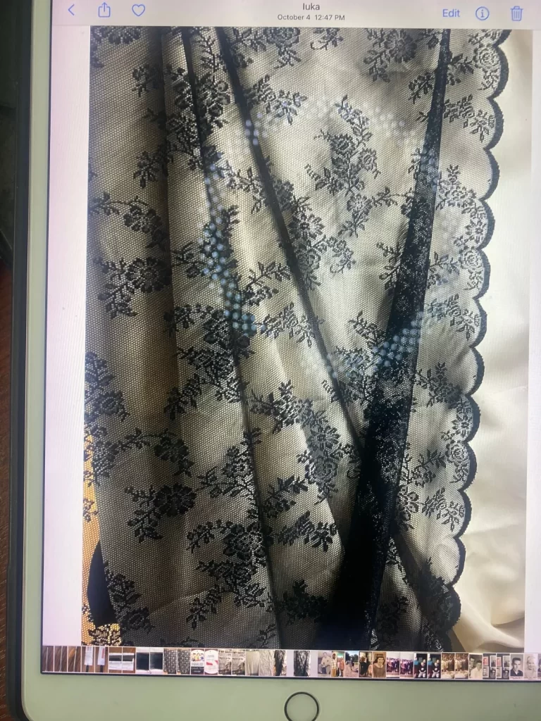 Black Lace Curtain