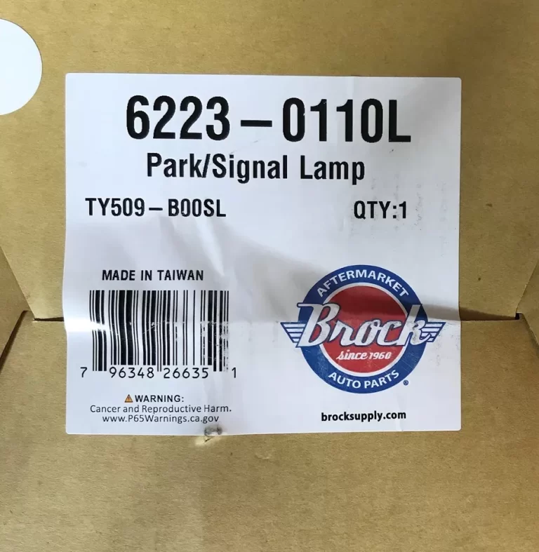 Brock Auto Parts Eagle Eyes Park/Signal Lamp LEFT 6223 - 0110L NEW - Image 4