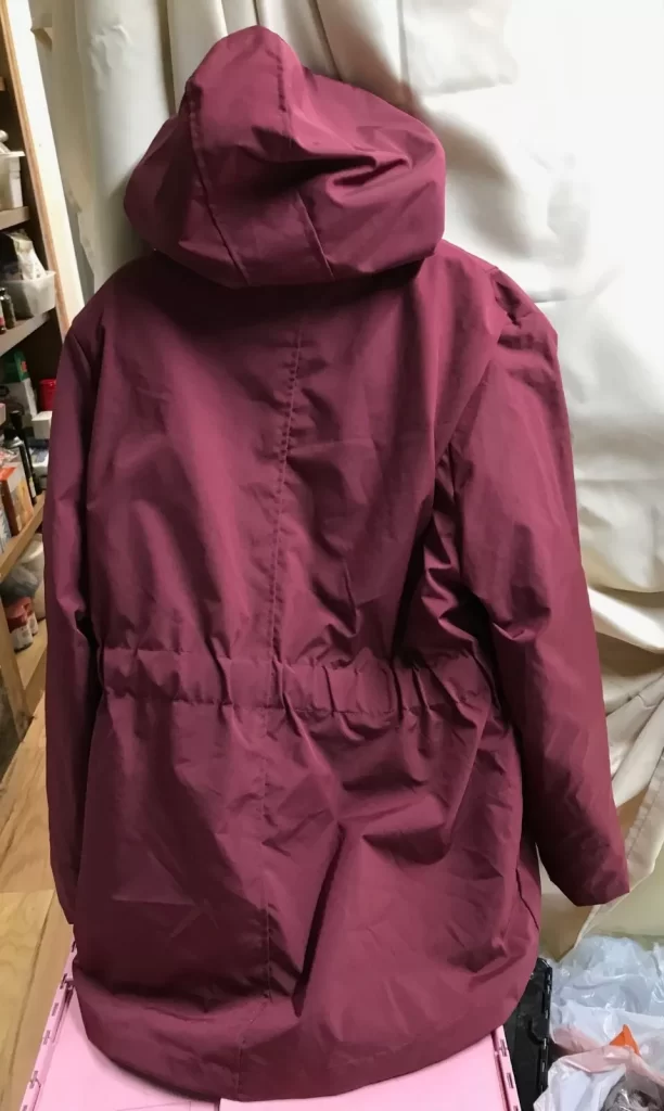 Burgundy Coat Unbranded Thick Lined (Lining White) 3XL NEW - Image 3