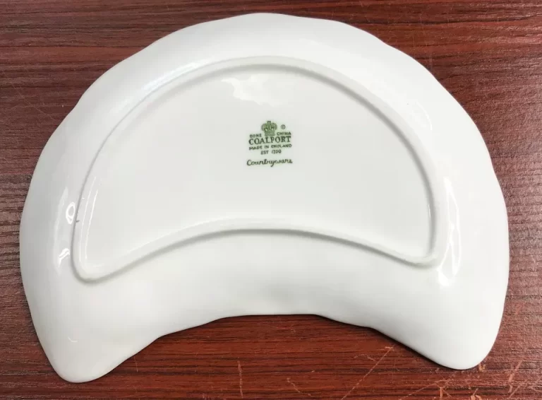 Coalport Wedgwood White Bone China Countryware Crescent Plate Vintage - Image 6
