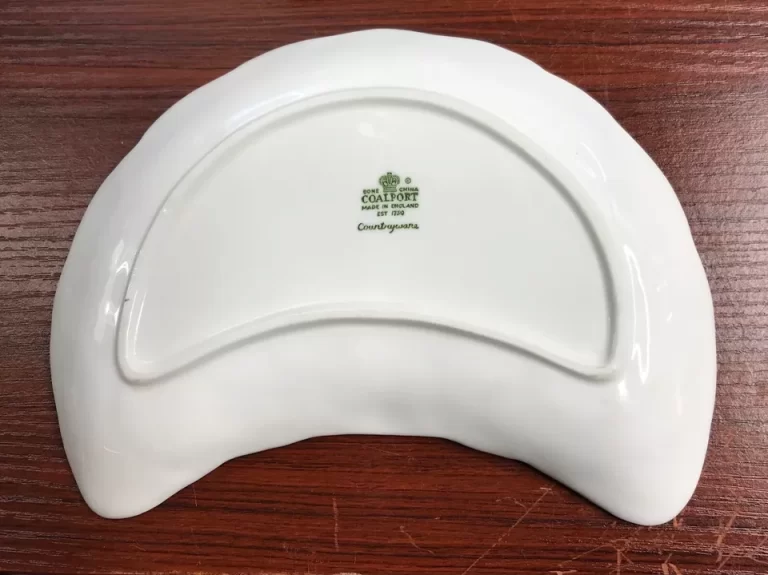 Coalport Wedgwood White Bone China Countryware Crescent Plate Vintage - Image 2