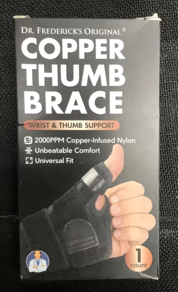 Copper Thumb Brace