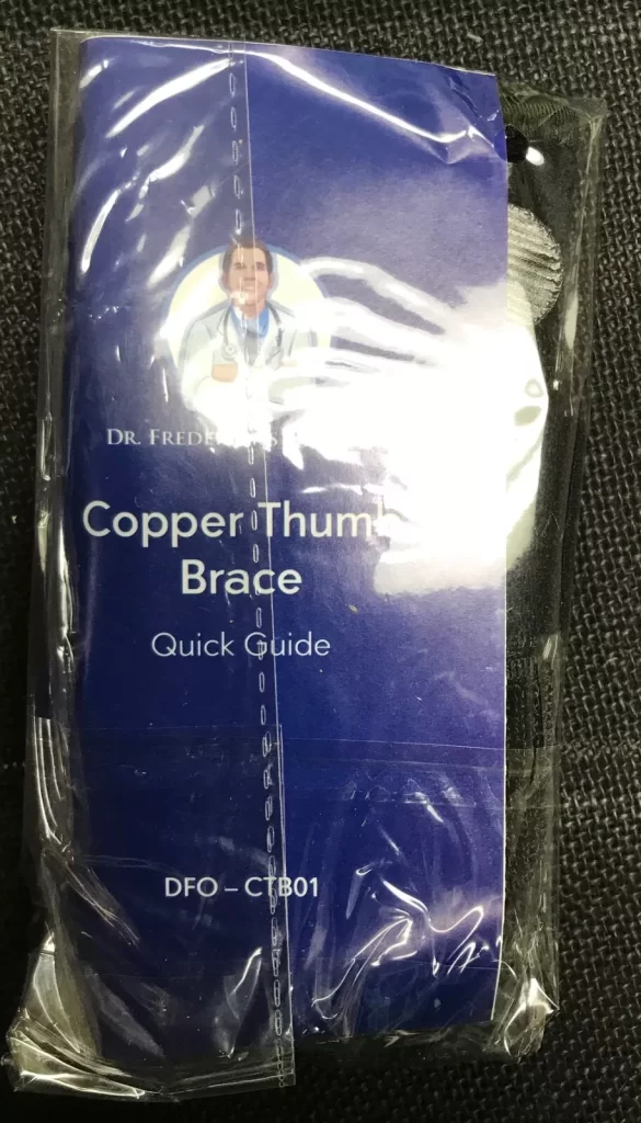 Copper Thumb Brace Dr. Frederick's Original Wrist & Thumb Support NEW - Image 6