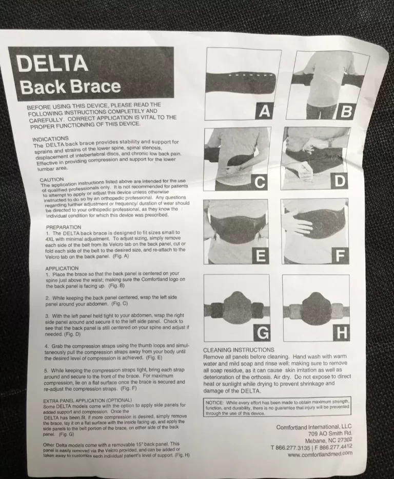 Delta LSO Back Brace Black DL-37 Size XL (44"-50" waist)  NEW - Image 4