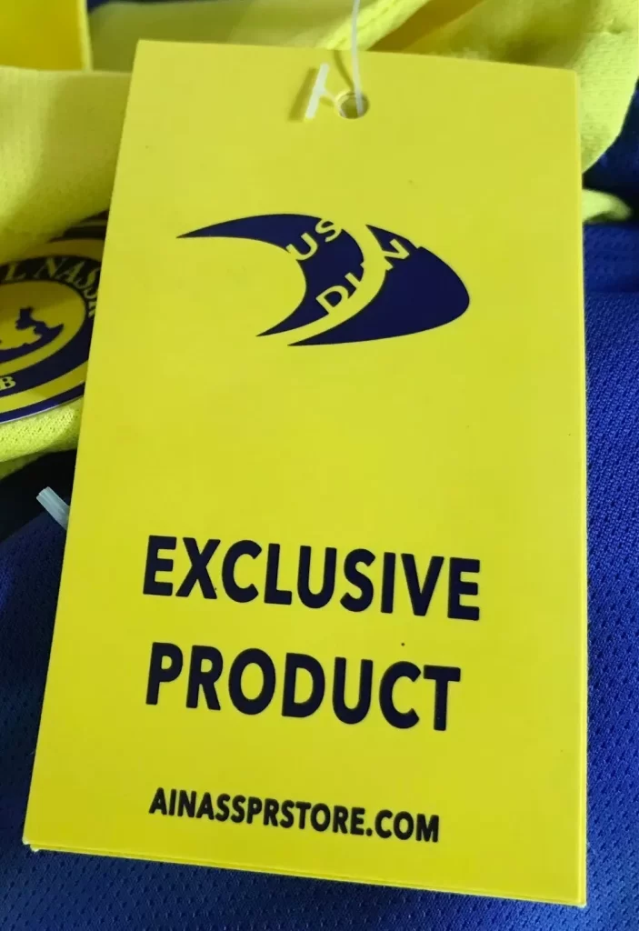 Duneus Sportswear Al Nassr 7 Ronaldo Football Jersey Yellow/Purple Sz XL NEW - Image 10