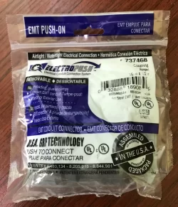 EMT Push-On Electro Push Electrical Conduit