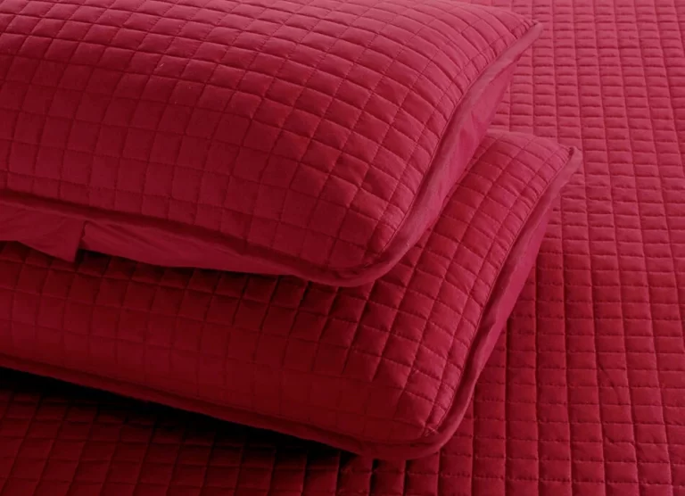 Everest Supply Queen Burgundy Solid Color Quilted Bedspread with 2 Shams NEW - Image 7