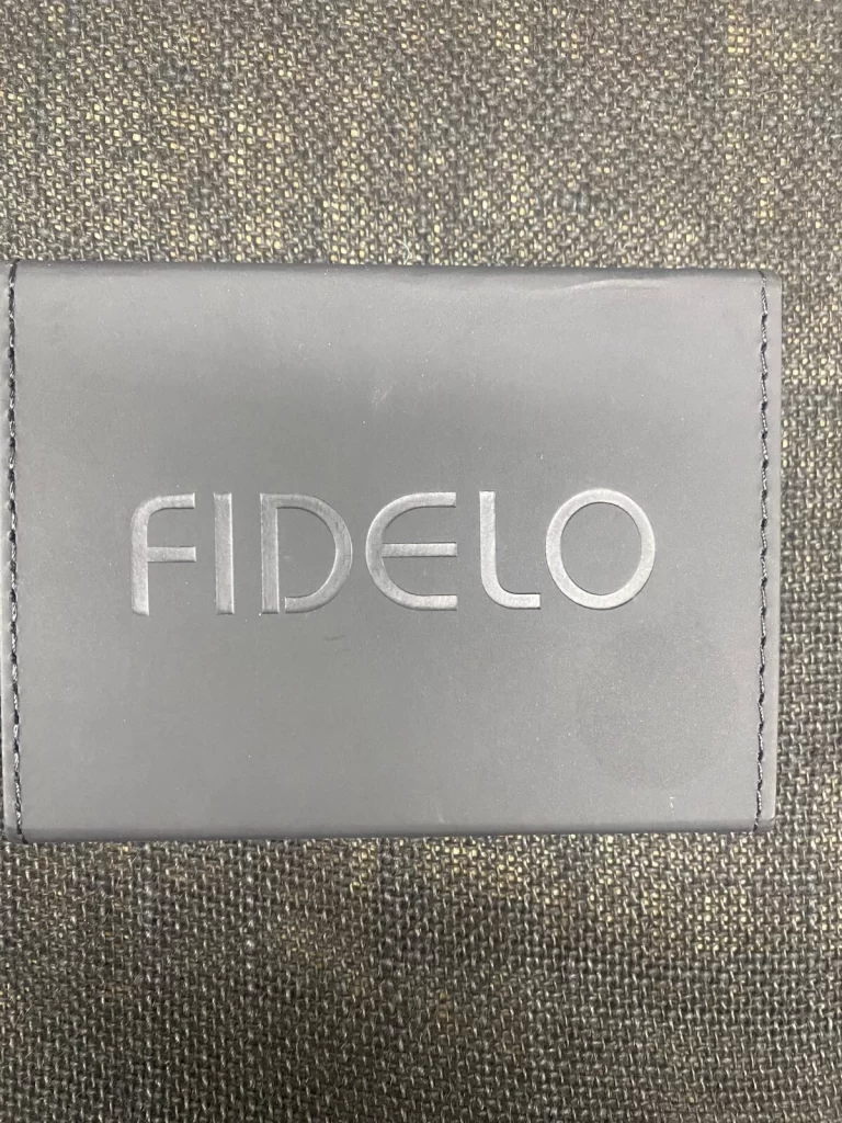 FIDELO Card Wallet Men Slim Wallet Black