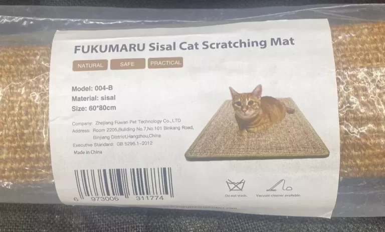FUKUMARU Cat Scratcher Mat 23.6 X 31.5 Inch Natural Sisal Cat Scratch Mat NEW - Image 3