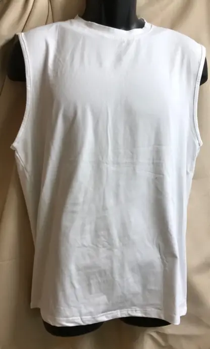 Fashion News Sleeveless Mens T-Shirts (3 Shirts) Black/White/Gray Sz M NEW - Image 4
