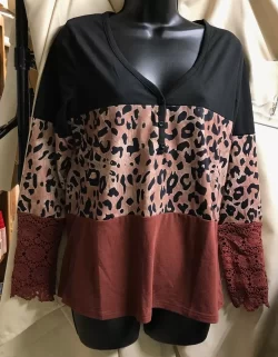 Fashion Says Leopard Design Blouse