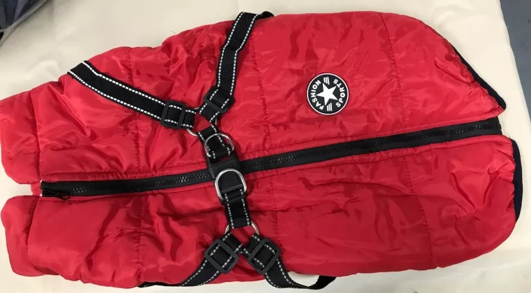 Fashion Sports Dog Winter Jacket Vest Coat Red Sz XXL Zips NEW - Image 6
