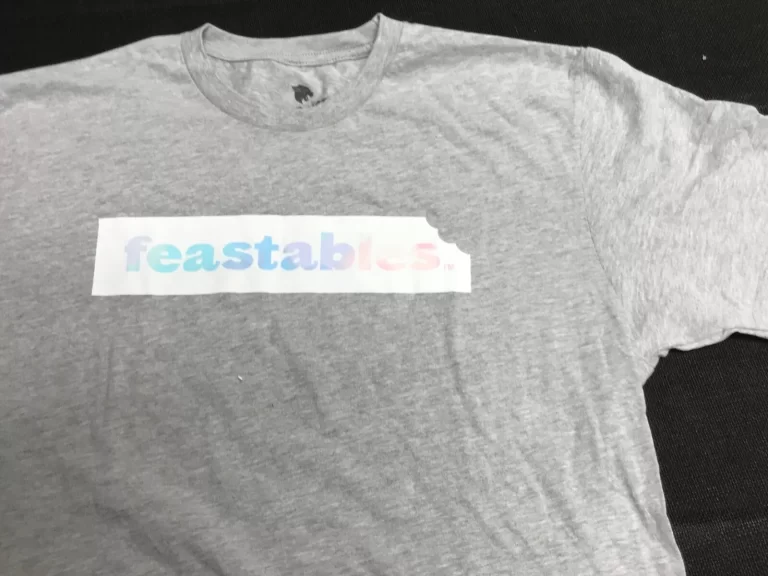 Feasables Mr Beast Tee Shirt Large Sz 90% Cotton 10% Polyester Gray NEW - Image 3
