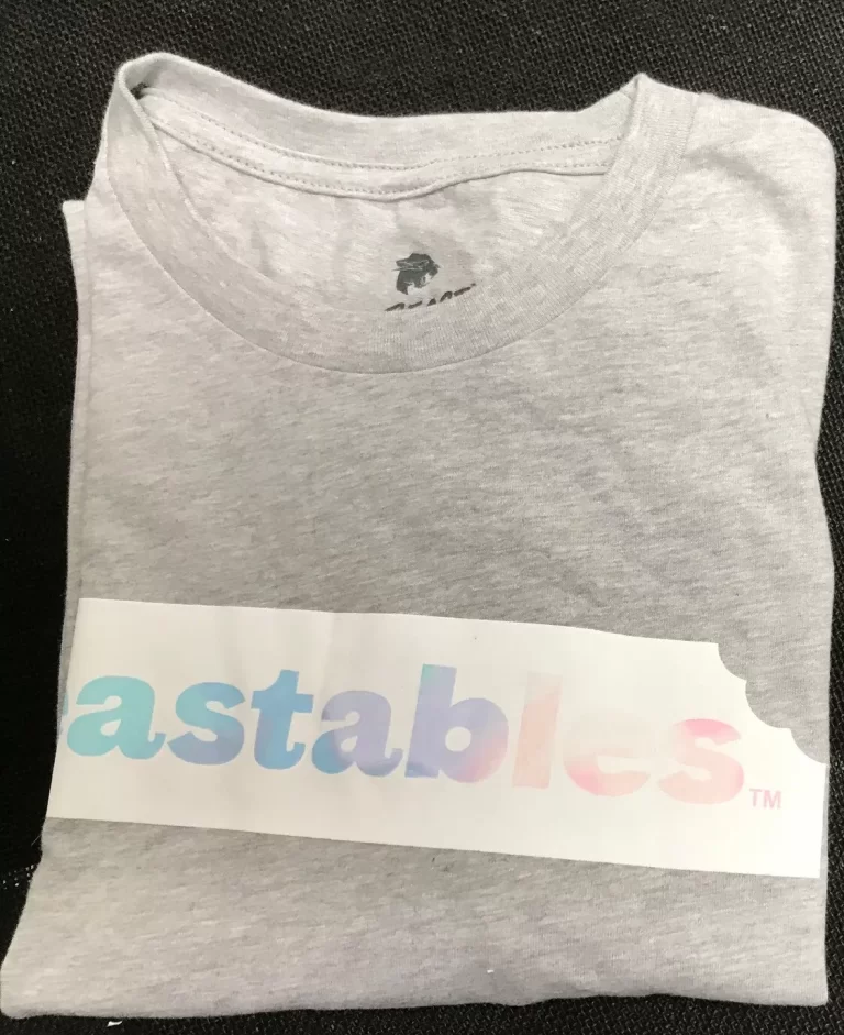 Feasables Mr Beast Tee Shirt Large Sz 90% Cotton 10% Polyester Gray NEW - Image 6