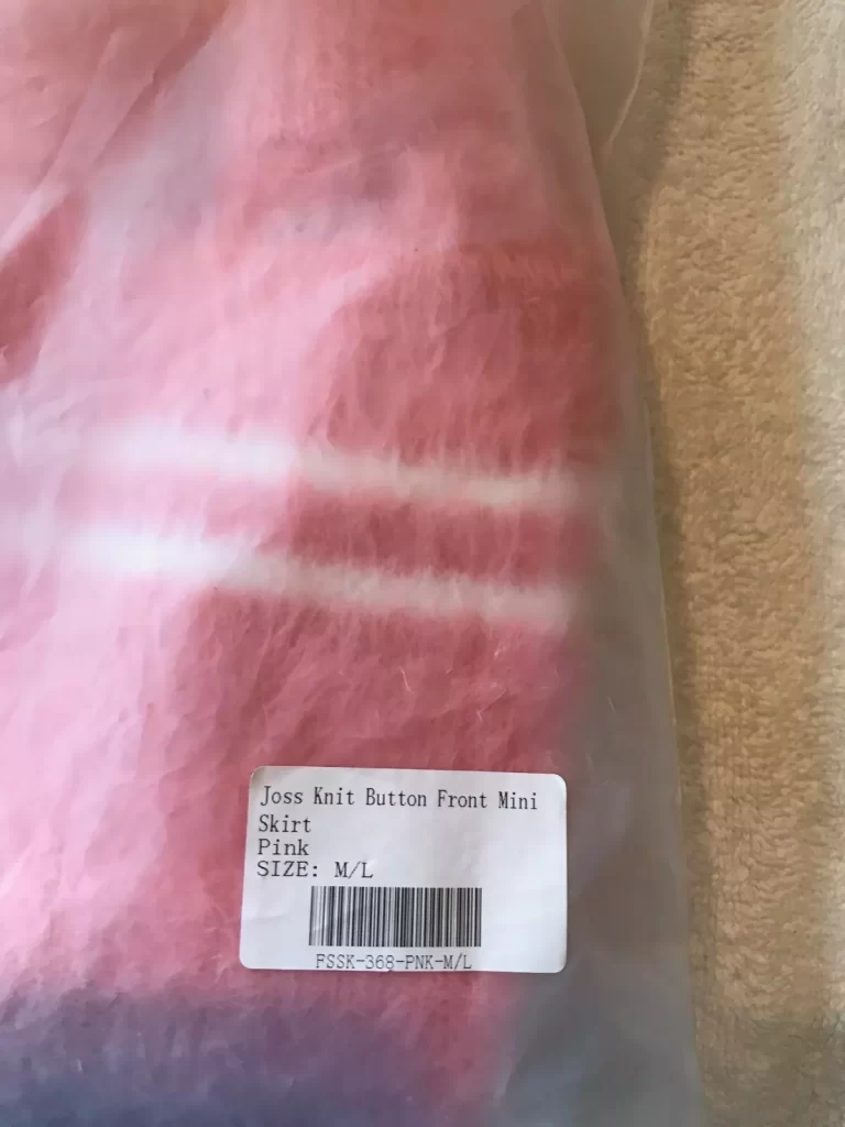 Finesse Joss Knit Button Front Mini Pink Skirt Sz M/L NEW - Image 7