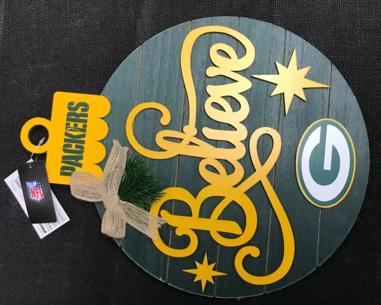 Foco Forever Collectors NFL Packers Wood Plaque Believe G NEW - Image 2
