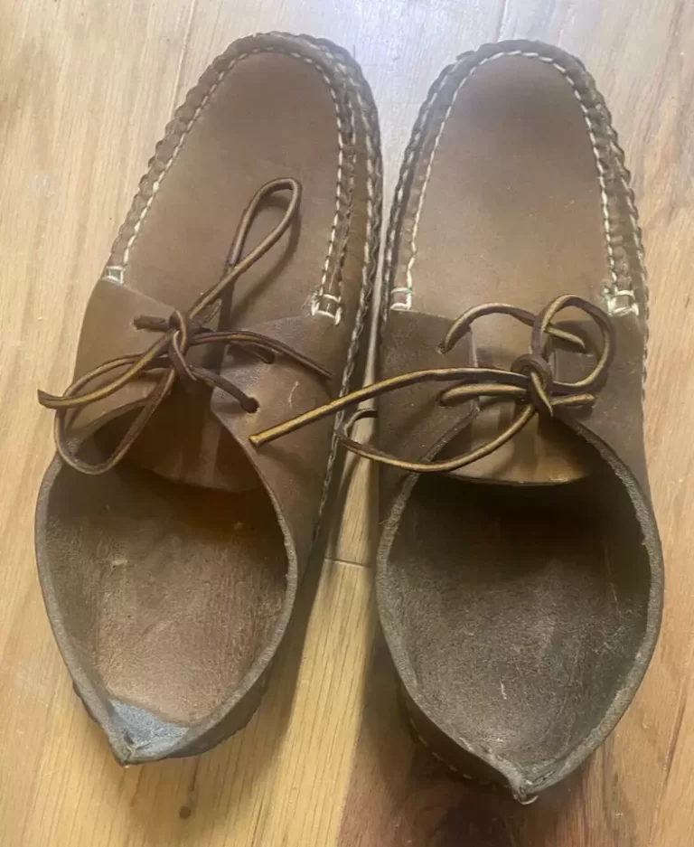 Frye Lace-Up Moccasin Size 8 D Brown Leather Men's 3306M Vintage NEW Old Stock