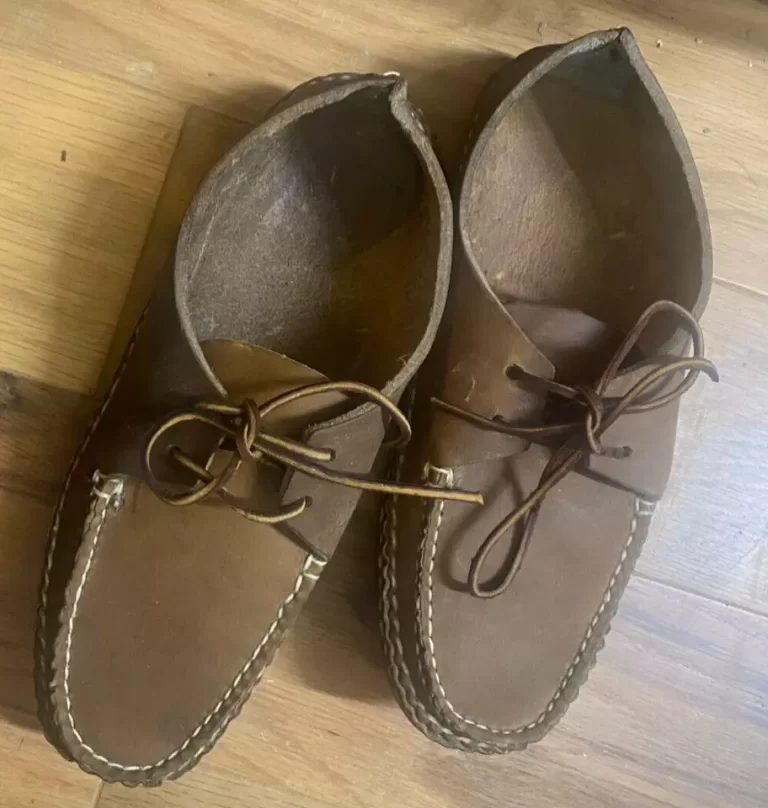 Frye Lace-Up Moccasin Size 8 D Brown Leather Men's 3306M Vintage NEW Old Stock - Image 10