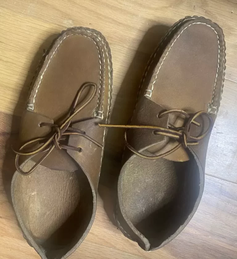 Frye Lace-Up Moccasin Size 8 D Brown Leather Men's 3306M Vintage NEW Old Stock - Image 8