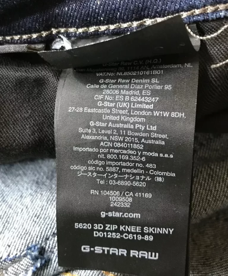 G-Star Raw Skinny Dark Aged Blue Jeans 5620 3D Zip Knee Sz 32/34 NEW - Image 4
