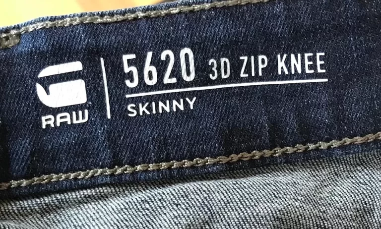 G-Star Raw Skinny Dark Aged Blue Jeans 5620 3D Zip Knee Sz 32/34 NEW - Image 6
