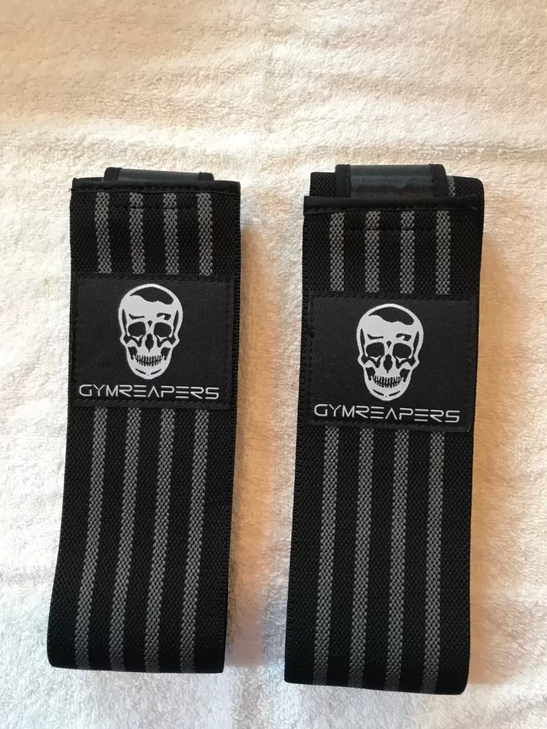 Gymreapers Knee Wrap Brown/Gray Premium Quality NEW - Image 4