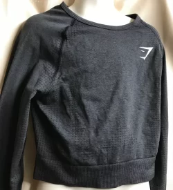 Gymshark Black Cropped Longsleeve